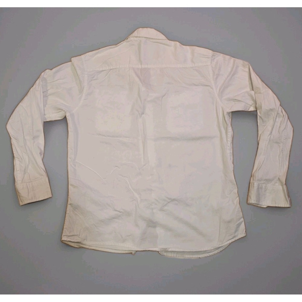 Marc Ecko Cut & Sew White Utility Military Button Up Shirt Mens Sz Large Cotton - Picture 2 of 5